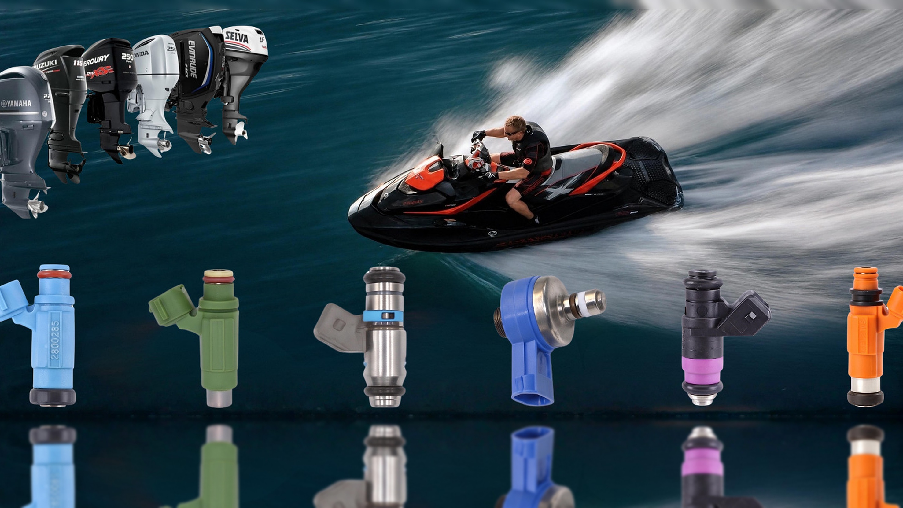 Marine fuel injectors